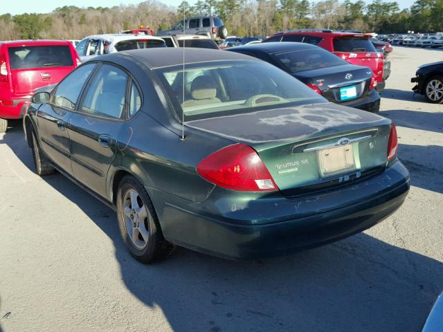 1FAFP55S1YA214200 - 2000 FORD TAURUS SES GREEN photo 3