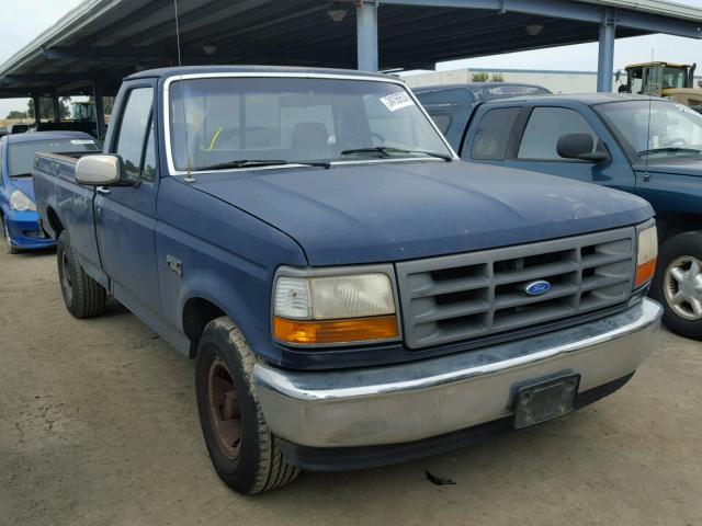 1FTEF15Y0NPA32227 - 1992 FORD F150 BLUE photo 1