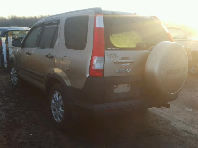 JHLRD78885C001095 - 2005 HONDA CR-V EX TAN photo 3