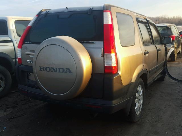 JHLRD78885C001095 - 2005 HONDA CR-V EX TAN photo 4