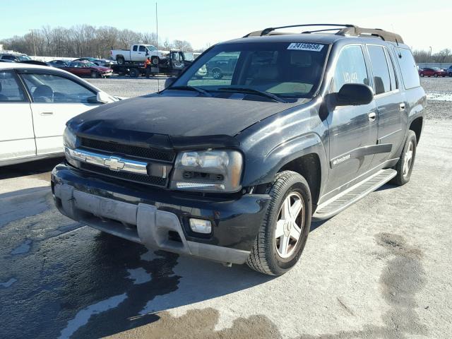 1GNES16S636154025 - 2003 CHEVROLET TRAILBLAZE BLACK photo 2