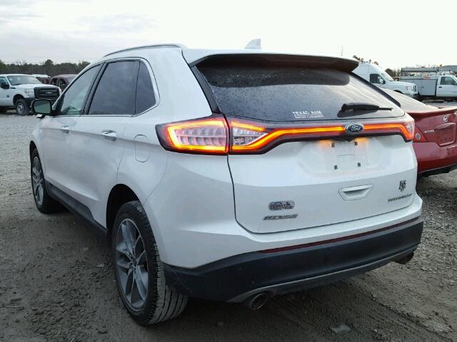 2FMPK3K8XGBB77916 - 2016 FORD EDGE TITAN WHITE photo 3