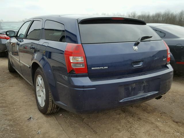 2D4FV47VX6H392254 - 2006 DODGE MAGNUM SXT BLUE photo 3