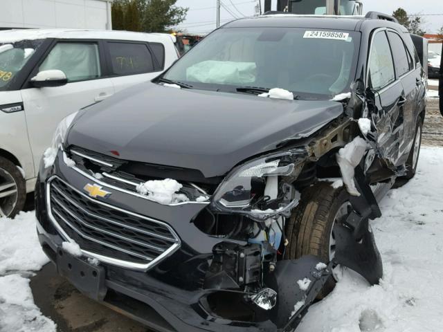 2GNFLFEKXH6142672 - 2017 CHEVROLET EQUINOX LT BLACK photo 2