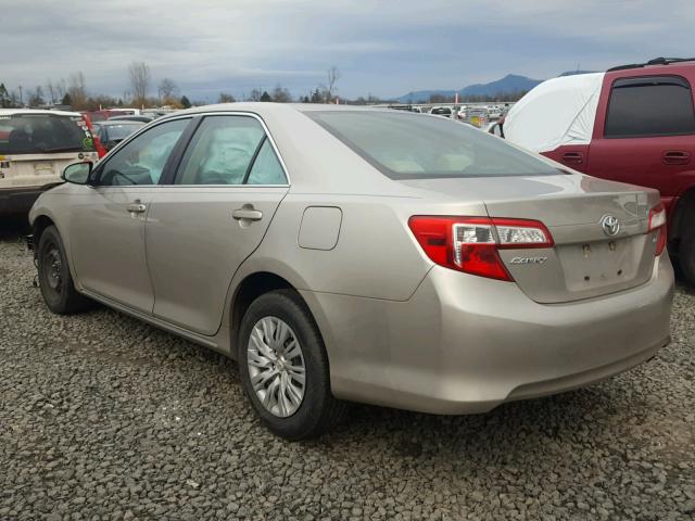 4T4BF1FK1DR332860 - 2013 TOYOTA CAMRY L GOLD photo 3