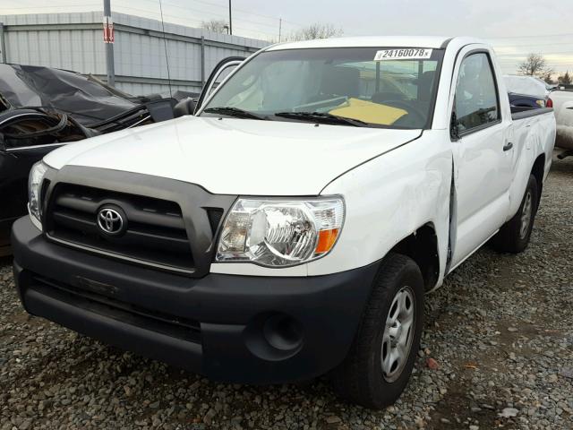 5TENX22N59Z638098 - 2009 TOYOTA TACOMA WHITE photo 2