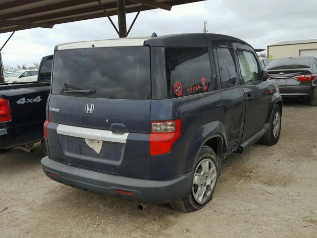 5J6YH18389L003346 - 2009 HONDA ELEMENT LX BLUE photo 4