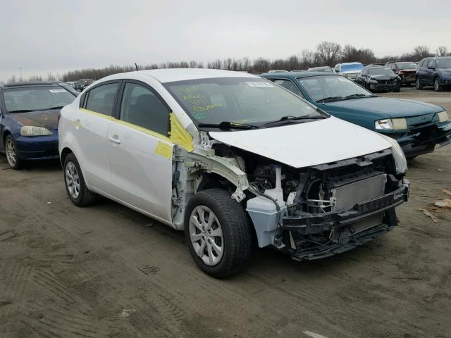 KNADM4A39D6211042 - 2013 KIA RIO LX WHITE photo 1