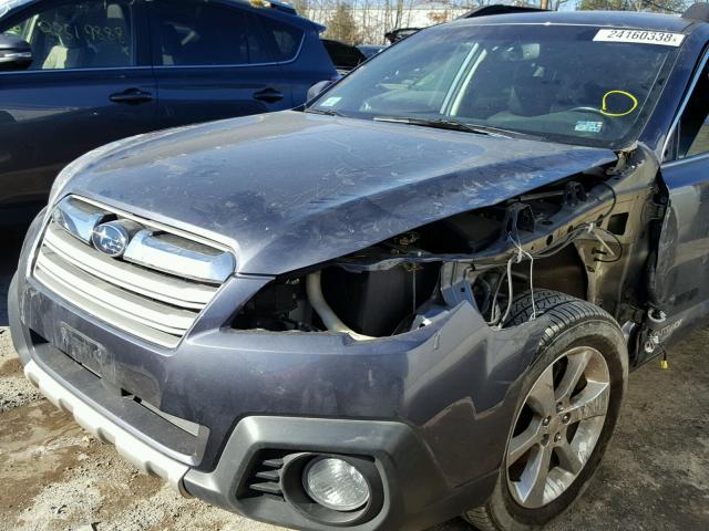 4S4BRBLC0E3313776 - 2014 SUBARU OUTBACK 2. GRAY photo 9