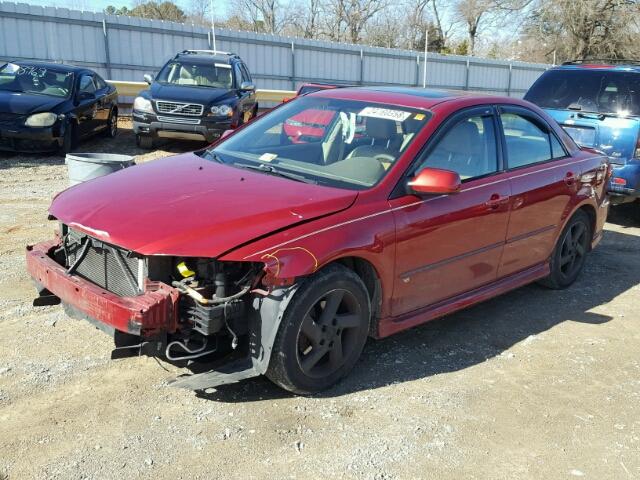 1YVFP80D235M52072 - 2003 MAZDA 6 S RED photo 2