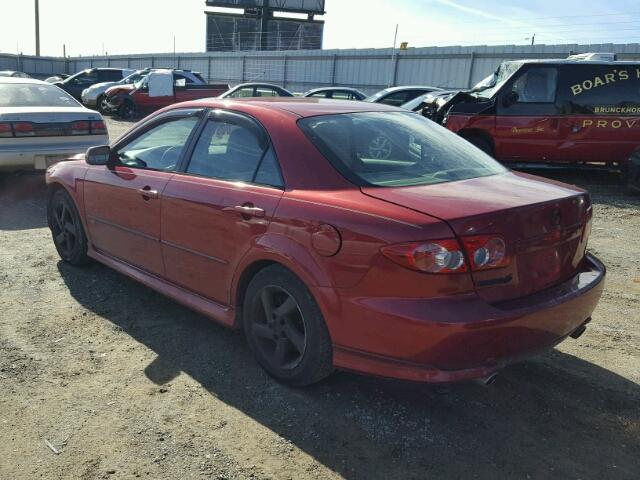 1YVFP80D235M52072 - 2003 MAZDA 6 S RED photo 3