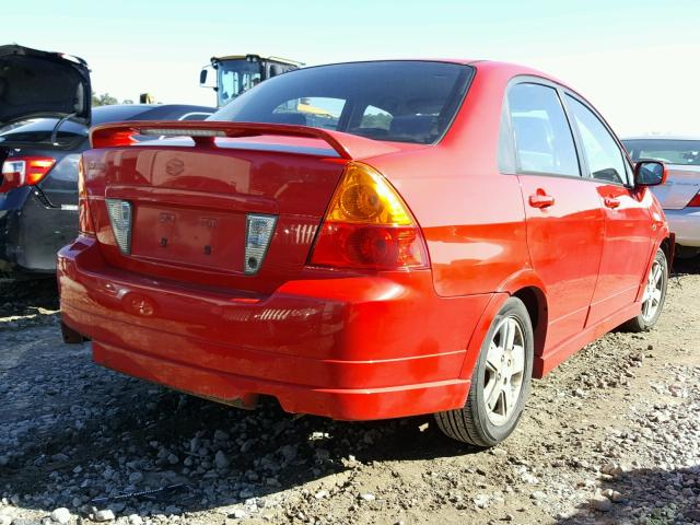 JS2RA41S535162800 - 2003 SUZUKI AERIO S RED photo 4