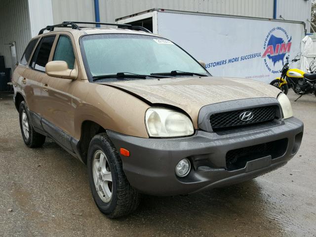 KM8SC13DX2U293353 - 2002 HYUNDAI SANTA FE G GOLD photo 1