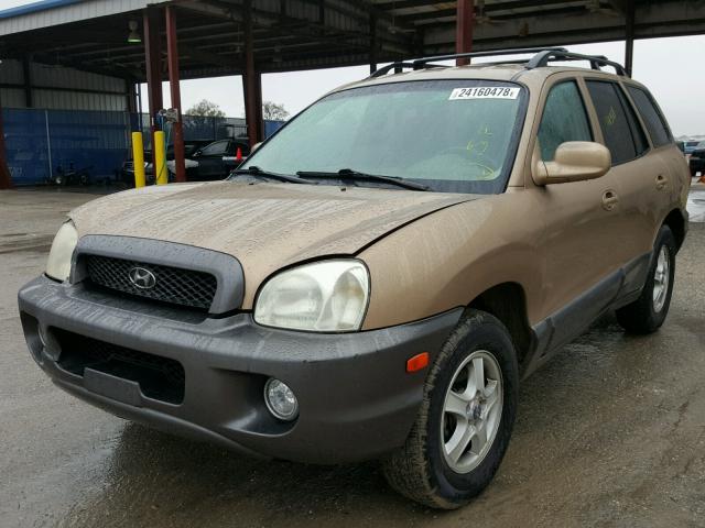 KM8SC13DX2U293353 - 2002 HYUNDAI SANTA FE G GOLD photo 2