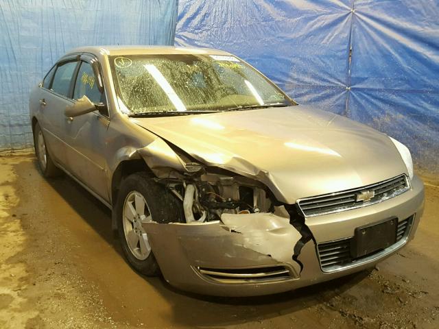 2G1WT58K579118185 - 2007 CHEVROLET IMPALA LT TAN photo 1