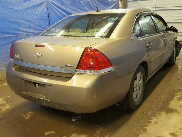 2G1WT58K579118185 - 2007 CHEVROLET IMPALA LT TAN photo 4