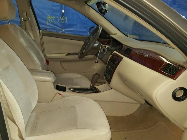 2G1WT58K579118185 - 2007 CHEVROLET IMPALA LT TAN photo 5