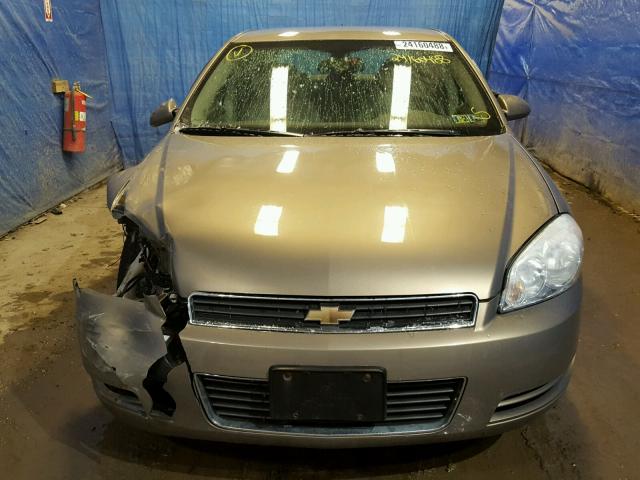 2G1WT58K579118185 - 2007 CHEVROLET IMPALA LT TAN photo 9