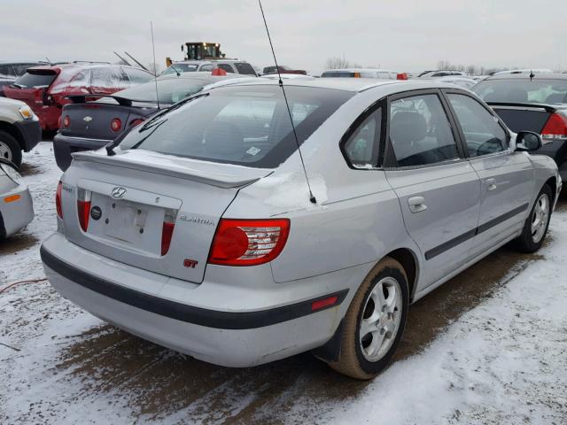 KMHDN56D96U188587 - 2006 HYUNDAI ELANTRA GL SILVER photo 4