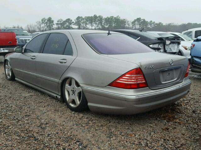 WDBNG75JX3A357453 - 2003 MERCEDES-BENZ S 500 SILVER photo 3