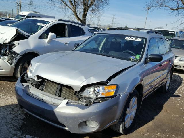 4S4BP61C367340545 - 2006 SUBARU LEGACY OUT SILVER photo 2