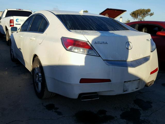 19UUA8F29BA004469 - 2011 ACURA TL WHITE photo 3