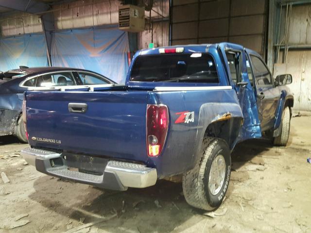 1GCDT136658146975 - 2005 CHEVROLET COLORADO BLUE photo 4