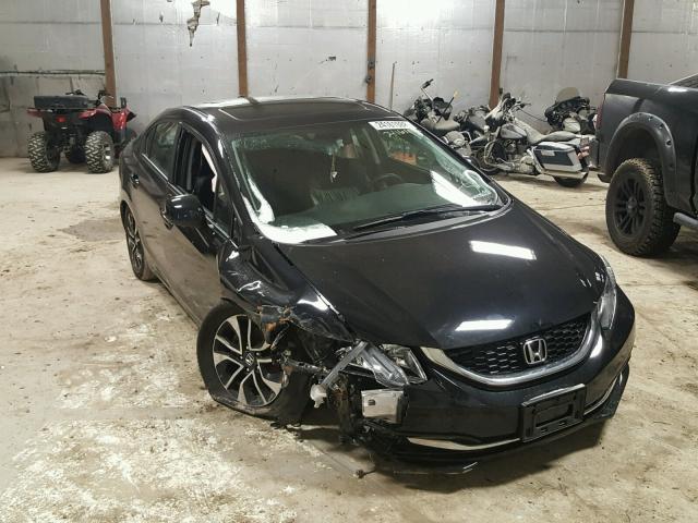 19XFB2F98DE056352 - 2013 HONDA CIVIC EXL BLACK photo 1