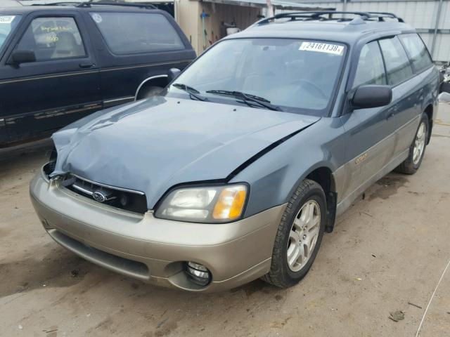 4S3BH665327624800 - 2002 SUBARU LEGACY OUT TEAL photo 2