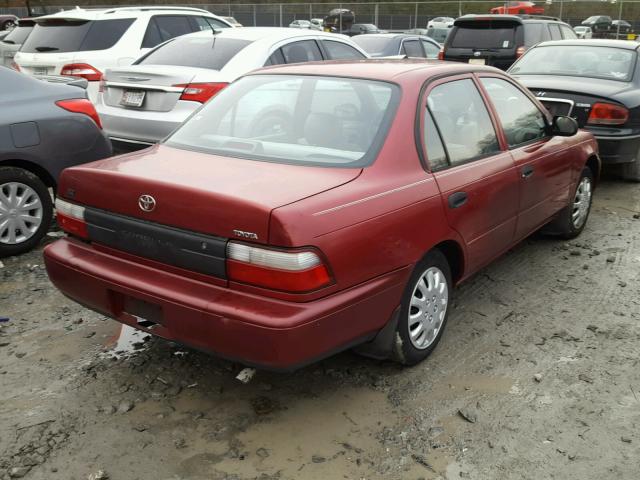 2T1BA02E9VC172409 - 1997 TOYOTA COROLLA BA RED photo 4