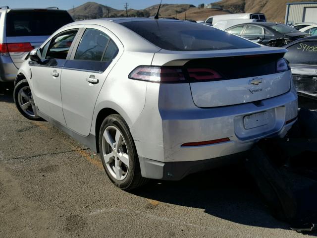 1G1RE6E45EU146412 - 2014 CHEVROLET VOLT SILVER photo 3