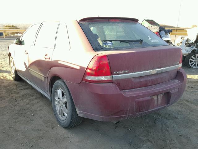 1G1ZT62865F134531 - 2005 CHEVROLET MALIBU MAX MAROON photo 3