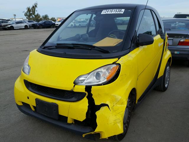 WMEEJ31X68K129118 - 2008 SMART FORTWO PUR YELLOW photo 2