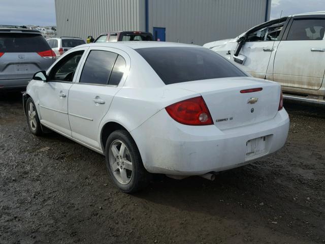 1G1AT58H197250458 - 2009 CHEVROLET COBALT LT WHITE photo 3