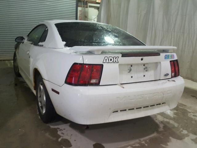 1FAFP40452F213936 - 2002 FORD MUSTANG WHITE photo 3