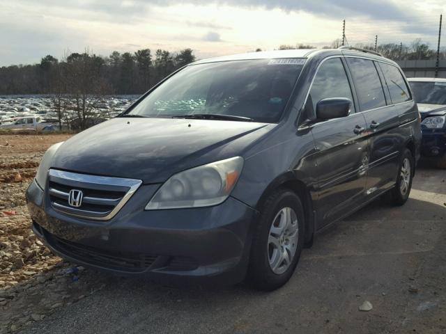 5FNRL387X5B087271 - 2005 HONDA ODYSSEY EX GRAY photo 2