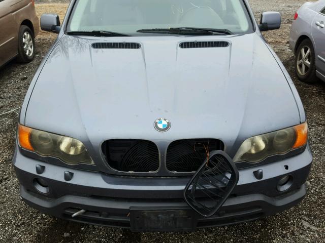 5UXFA53563LV94901 - 2003 BMW X5 3.0I GRAY photo 7