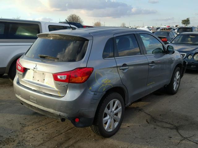 4A4AP4AU9EE021862 - 2014 MITSUBISHI OUTLANDER GRAY photo 4