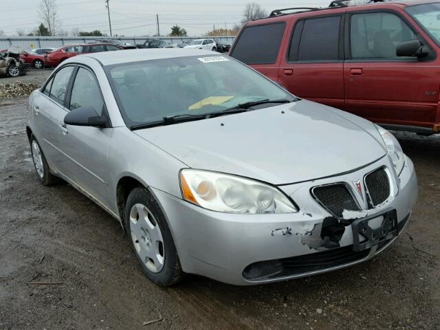 1G2ZF58B174209554 - 2007 PONTIAC G6 VALUE L SILVER photo 1