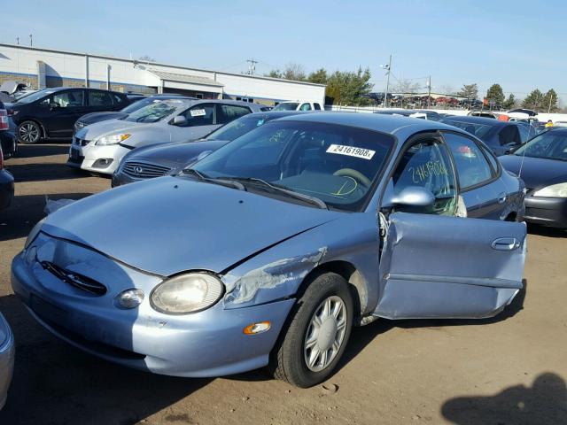 1FAFP52U4WA245654 - 1998 FORD TAURUS LX BLUE photo 2