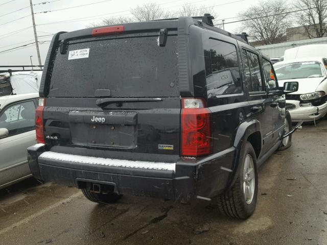 1J8HG48P77C591906 - 2007 JEEP COMMANDER შავი ფოტო 4
