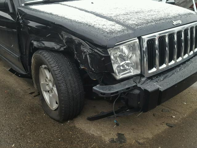 1J8HG48P77C591906 - 2007 JEEP COMMANDER შავი ფოტო 9