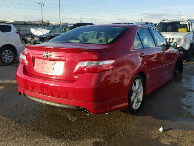 4T1BE46KX9U374207 - 2009 TOYOTA CAMRY BASE RED photo 4