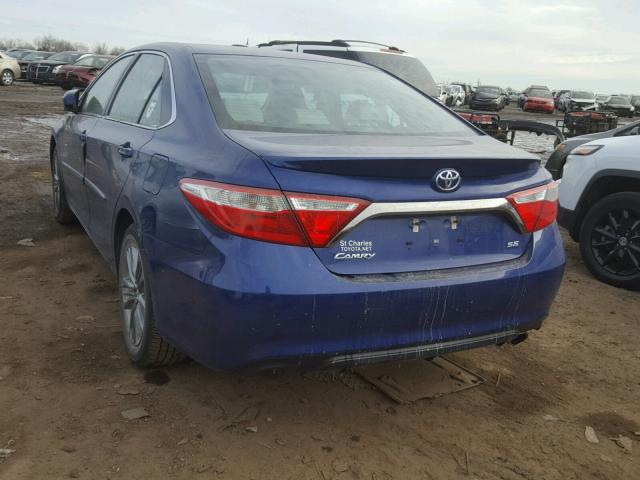 4T1BF1FK7FU886062 - 2015 TOYOTA CAMRY LE BLUE photo 3