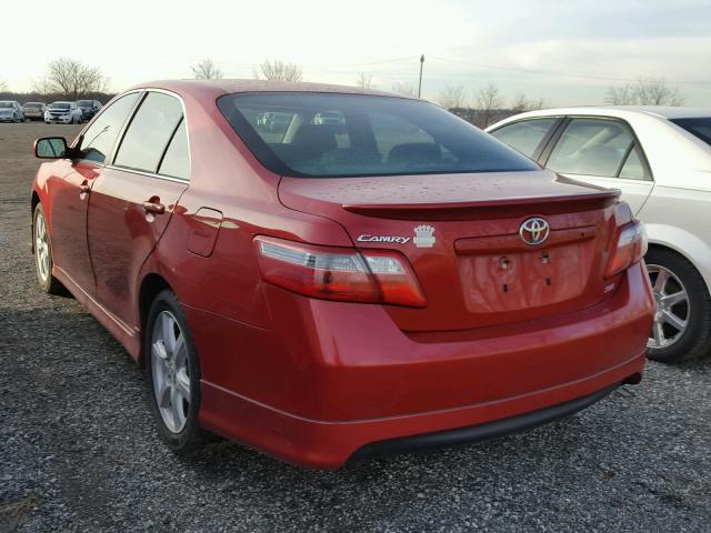 4T1BE46K68U210242 - 2008 TOYOTA CAMRY CE RED photo 3