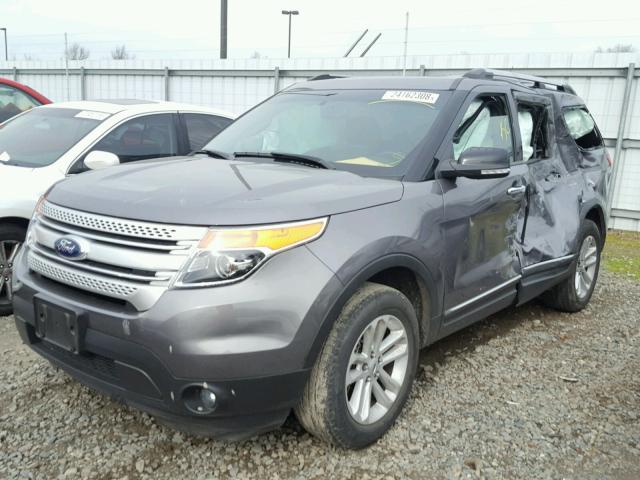 1FM5K8D86DGC81440 - 2013 FORD EXPLORER X GRAY photo 2