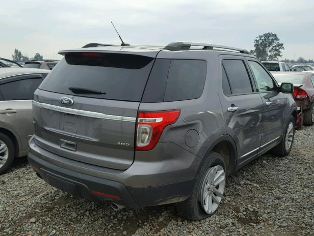 1FM5K8D86DGC81440 - 2013 FORD EXPLORER X GRAY photo 4