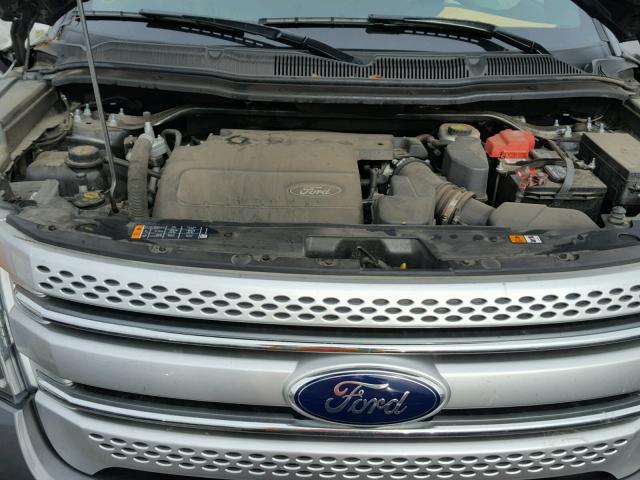 1FM5K8D86DGC81440 - 2013 FORD EXPLORER X GRAY photo 7