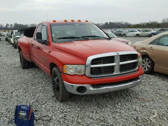 3D7MA48C54G110182 - 2004 DODGE RAM 3500 S RED photo 1