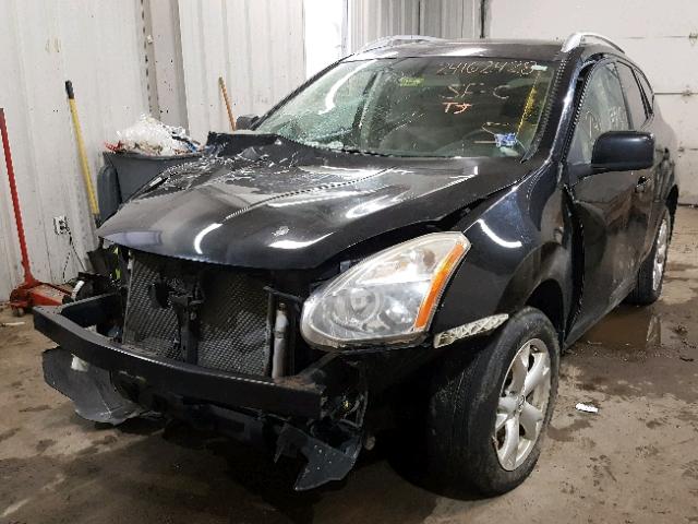 JN8AS58V58W134897 - 2008 NISSAN ROGUE S BLACK photo 2